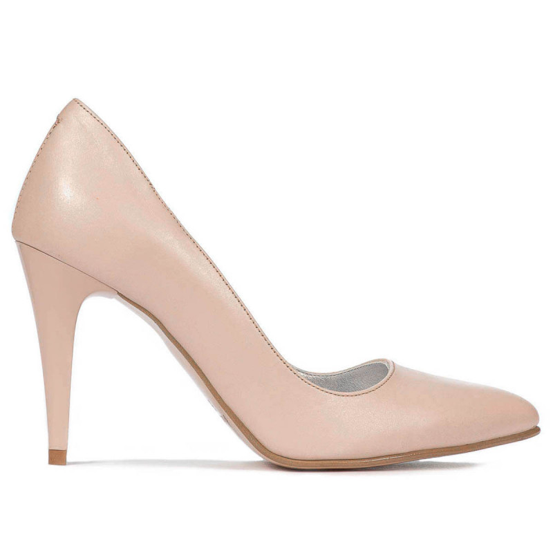 Women stylish, elegant shoes 1246 nude
