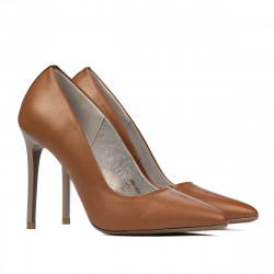 Women stylish, elegant shoes 1289 camel