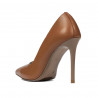 Women stylish, elegant shoes 1289 camel