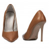 Women stylish, elegant shoes 1289 camel