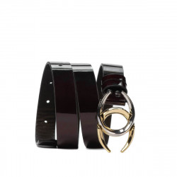 Women belt 21m patent bordo