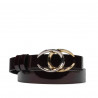 Women belt 21m patent bordo