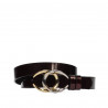 Women belt 21m patent bordo