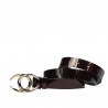 Women belt 21m patent bordo