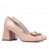 Women stylish, elegant shoes 1291 patent pink