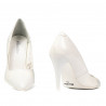 Women stylish, elegant shoes 1246 patent white