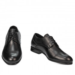 Men stylish, elegant shoes 940 black