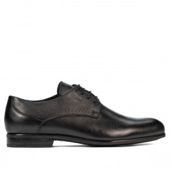 Men stylish, elegant shoes 940 black