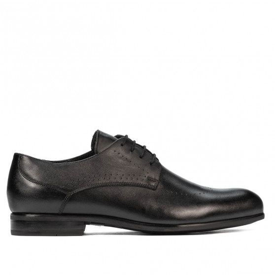 Men stylish, elegant shoes 940 black