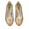Women stylish, elegant shoes 1209 patent beige02