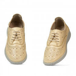 Women loafers, moccasins 6045 lemon