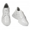 Women sport shoes 6046 white pearl