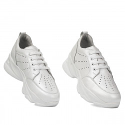 Women sport shoes 6046 white pearl