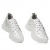 Women sport shoes 6046 white pearl