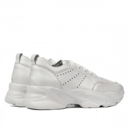 Women sport shoes 6046 white pearl