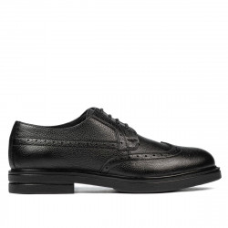 Men stylish, elegant shoes 939 black