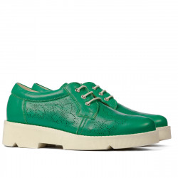 Women casual shoes 6051 green