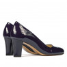 Women stylish, elegant shoes 1209 patent indigo