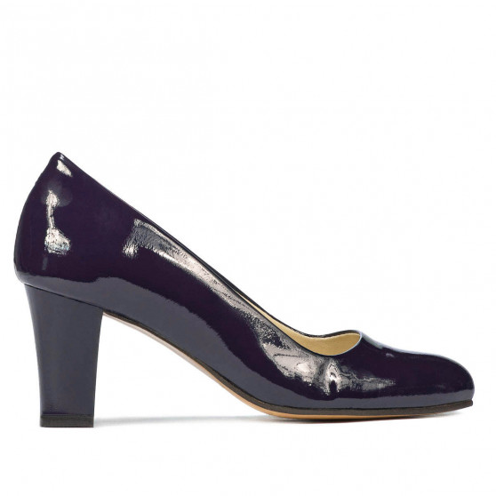Women stylish, elegant shoes 1209 patent indigo
