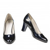 Women stylish, elegant shoes 1209 patent indigo pearl