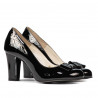 Women stylish, elegant shoes 1245 patent black