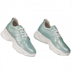 Women sport shoes 6046 turcoaz pearl