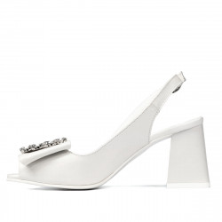 Women sandals 1292 white fildes