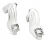 Women sandals 1292 white fildes