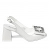 Women sandals 1292 white fildes