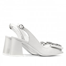 Women sandals 1292 white fildes