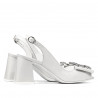 Women sandals 1292 white fildes