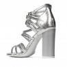 Women sandals 1287 silver