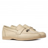 Women loafers, moccasins 6054 crem