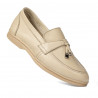 Women loafers, moccasins 6054 crem