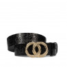 Women belt 09ld patent black