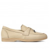 Women loafers, moccasins 6054 crem
