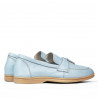 Women loafers, moccasins 6054 bleu