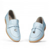 Women loafers, moccasins 6054 bleu