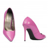 Women stylish, elegant shoes 1289 pink cyclame