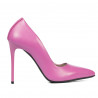 Women stylish, elegant shoes 1289 pink cyclame