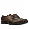 Men stylish, elegant shoes 939 brown 01