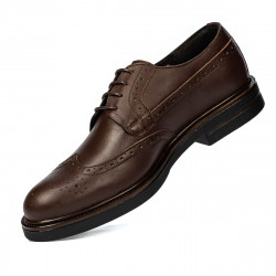 Men stylish, elegant shoes 939 brown 01