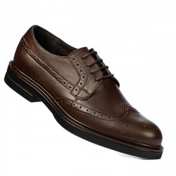 Men stylish, elegant shoes 939 brown 01