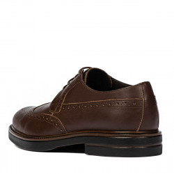 Men stylish, elegant shoes 939 brown 01