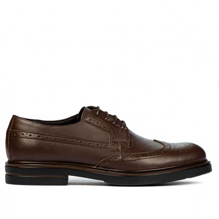 Men stylish, elegant shoes 939 brown 01