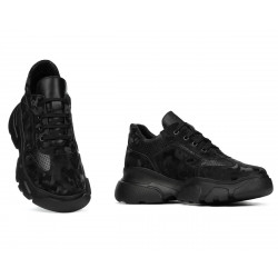 Women sport shoes 6053 black camuflaj combined