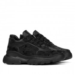 Women sport shoes 6053 black camuflaj combined