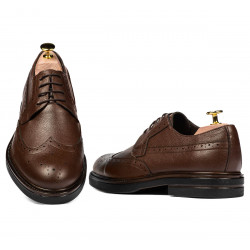 Men stylish, elegant shoes 939m brown