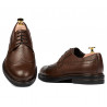 Men stylish, elegant shoes 939m brown