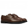 Men stylish, elegant shoes 939m brown